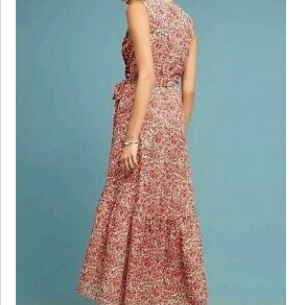 Rana Gill Red Floral Dress - Picture 3 of 10